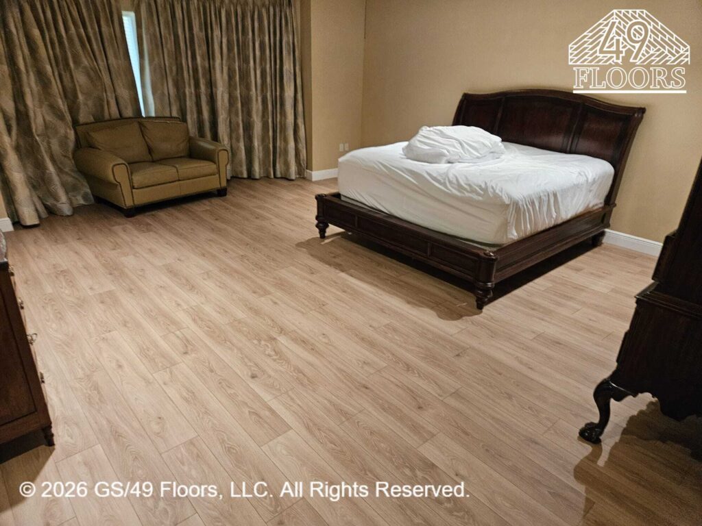 wide shot horizontal (light brown beechy) flooring bedroom (6)